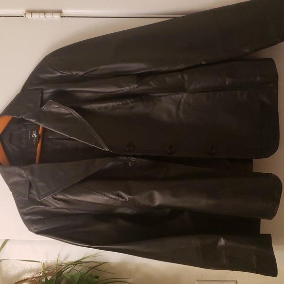 😎Men's Genuine BLACK😎 LEATHER😎 JACKET😎! LNWOT! - Picture 5 of 10